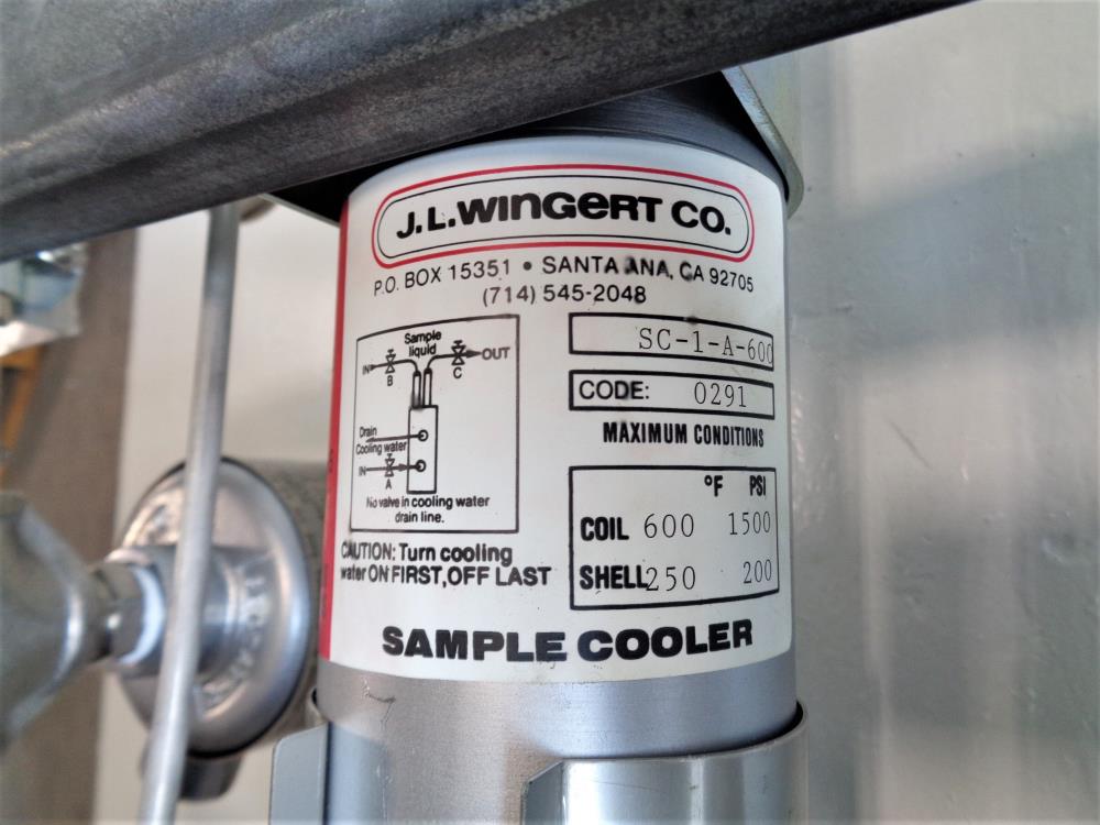 JL Wingert SC-1-A-600 & Uniloc Sample Cooler System w/Rosemount Sensor 141-04-14